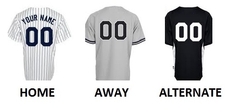 NEW YORK Y Pro Baseball Number Kit